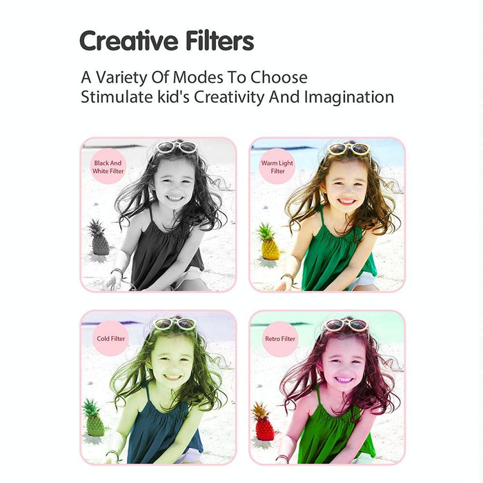 2.4 Inch Kids Thermal Camera With Printing Paper Blue