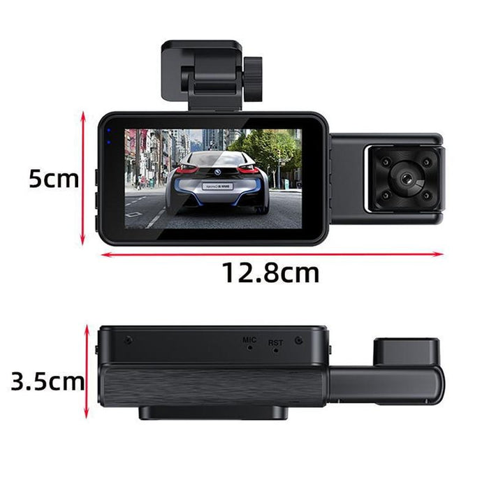 3 Lens 1080P Night Vision Wifi Driving Recorder