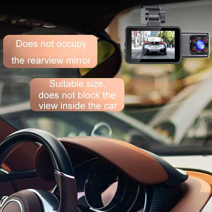 3 Lens 1080P Night Vision Wifi Driving Recorder