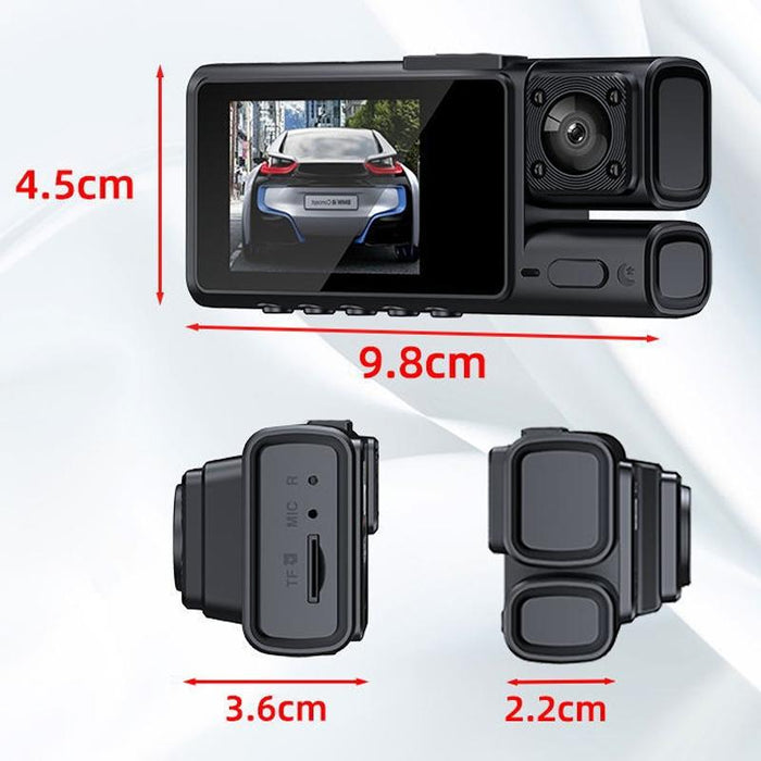 3 Lens 1080P Night Vision Wifi Driving Recorder