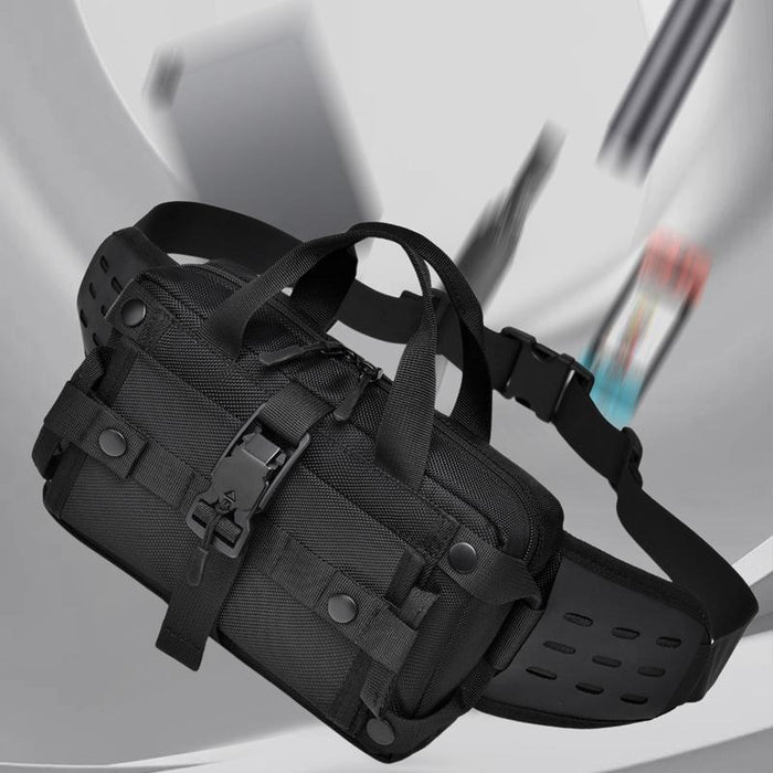 Waterproof Men Crossbody Waist Pack Gray