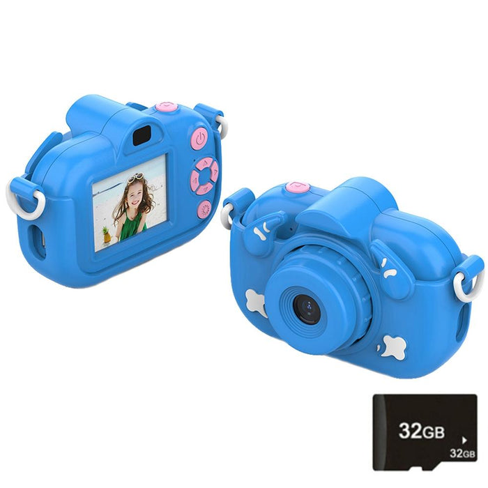 Dc501 2.0-Inch 4X Zoom Hd Digital Camera Mini Children Photography Camera - Blue