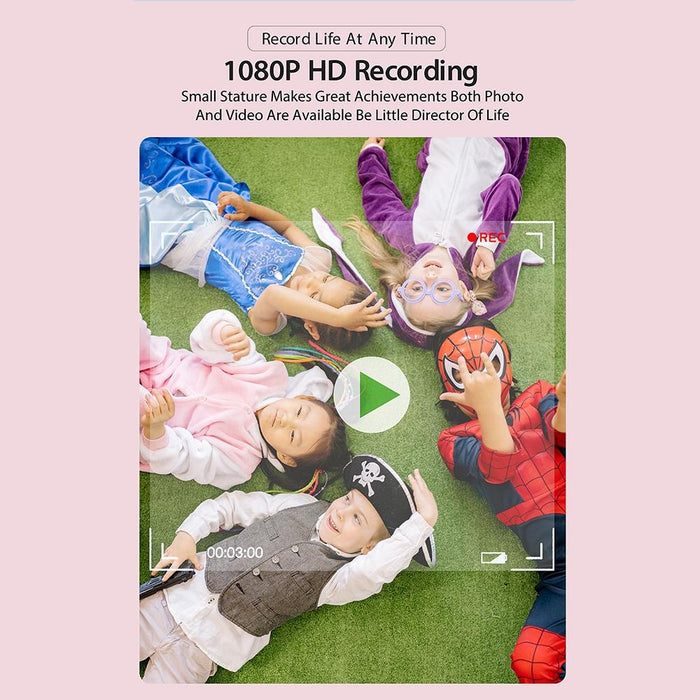 Dc501 2.0-Inch 4X Zoom Hd Digital Camera Mini Children Photography Camera - Blue