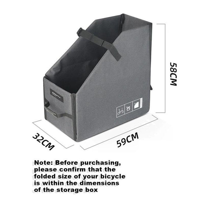 14 Folding Bike Trunk Bag Black