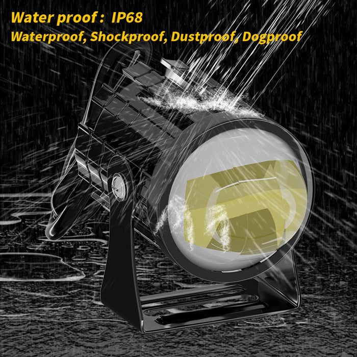 1Pair 12V - 85V Motorcycle Headlights Dual - Colour Automotive Led Working Headlights Colour: White + White Light With Flashing