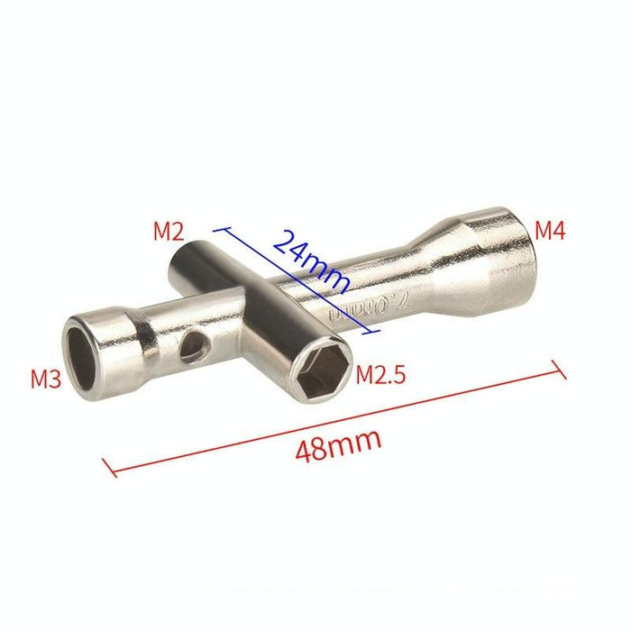 Mini 3D Printer Cross Wrench M2 / M2.5 / M3 / M4 Screw Nut Tool 2Pcs