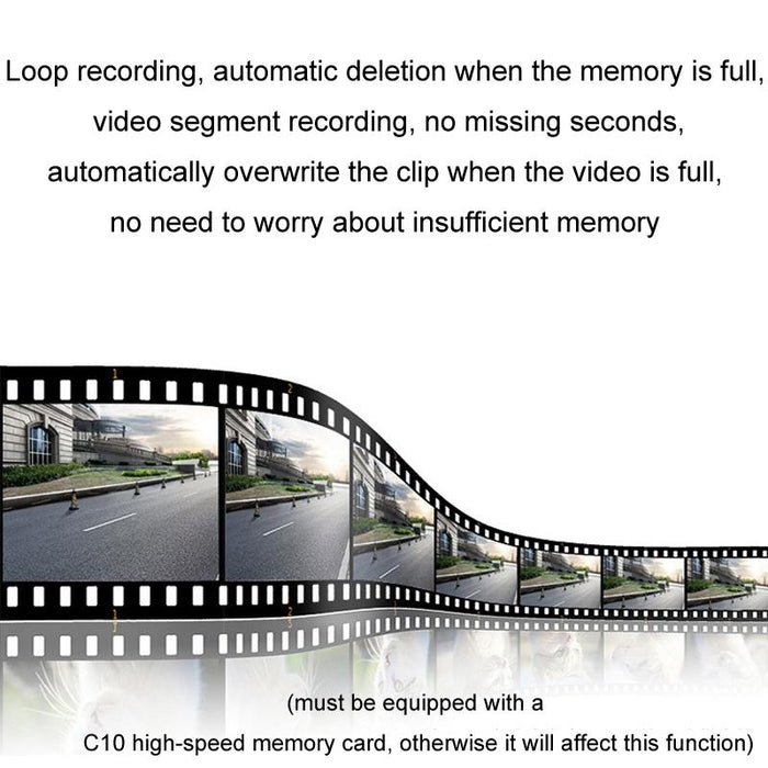 1080P Dual Lens Usb Night Vision Driving Recorder