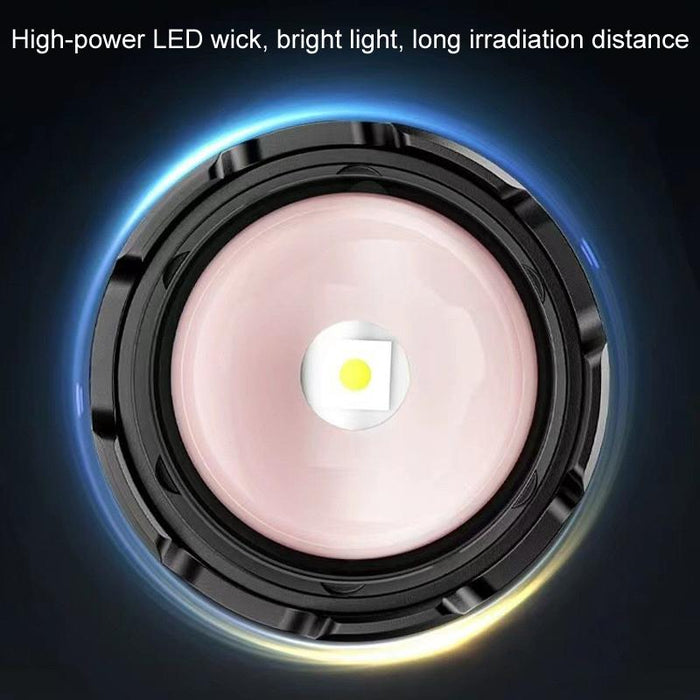 Rechargeable Zoom Laser Flashlight For Outdoor Use