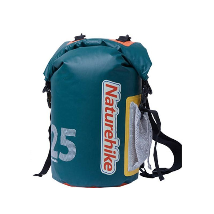 Waterproof Rafting Bag Dry Wet Separate Shoulder Pack For Outdoor Swimming 10L Green