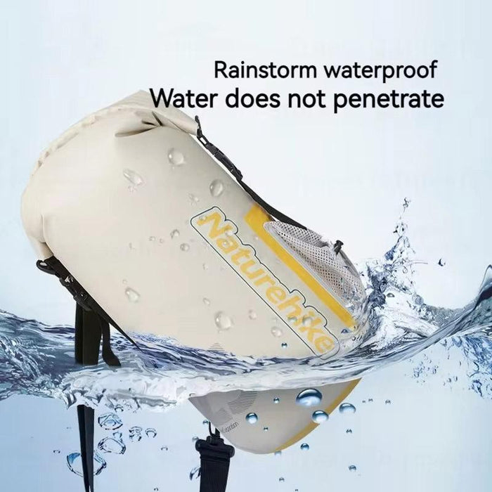 Waterproof Rafting Bag Dry Wet Separate Shoulder Pack For Outdoor Swimming 10L Green