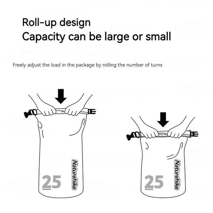 Waterproof Rafting Bag Dry Wet Separate Shoulder Pack For Outdoor Swimming 10L Green