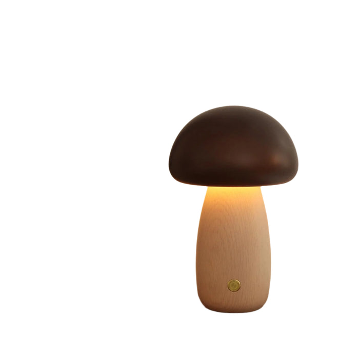 Dimmable Mushroom Night Light Touch Control Beech Style