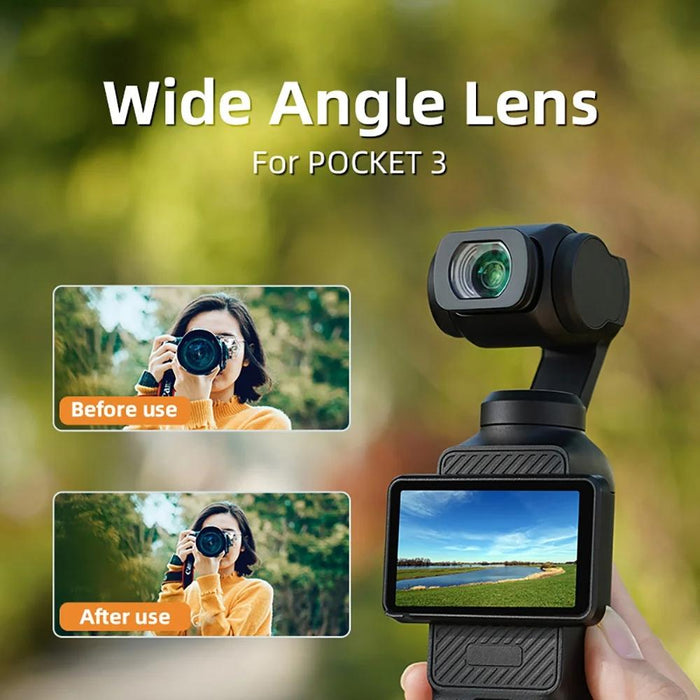 3 Magnetic Wide Angle Lens For Dji Osmo Pocket 112° Fov