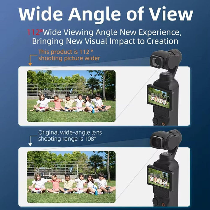 3 Magnetic Wide Angle Lens For Dji Osmo Pocket 112° Fov