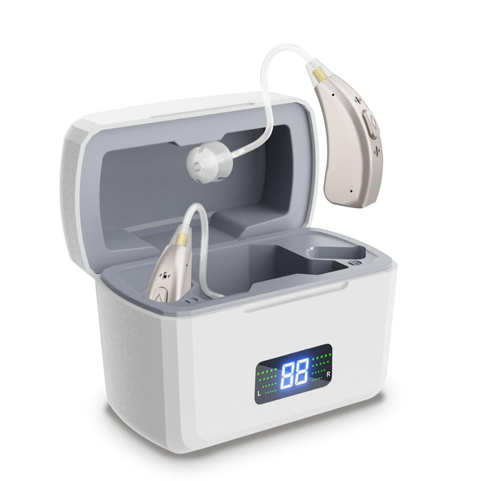 Rechargeable Digital Hearing Aid Silver