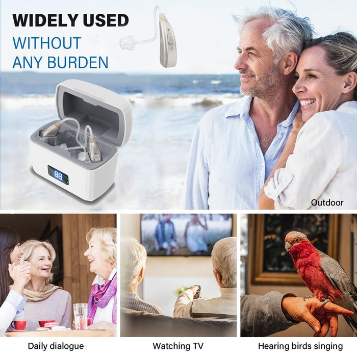 Rechargeable Digital Hearing Aid Silver