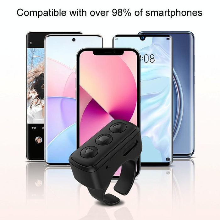 3 Key Bluetooth Ring Remote For Video & Photo Control