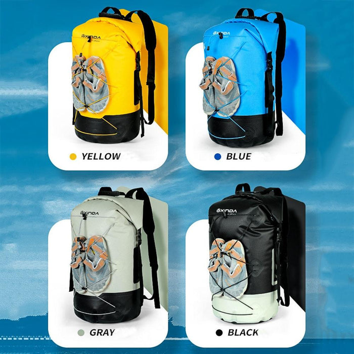 Waterproof Outdoor Stream Tracing Backpack Black 16L