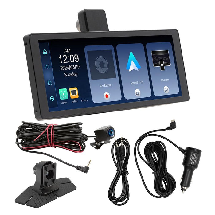 Portable Car Bluetooth Dvr Monitor - Supports Carplay / Android Auto