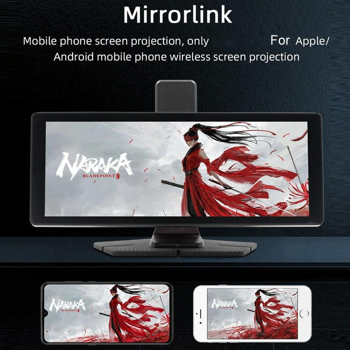 Portable Car Bluetooth Dvr Monitor - Supports Carplay / Android Auto