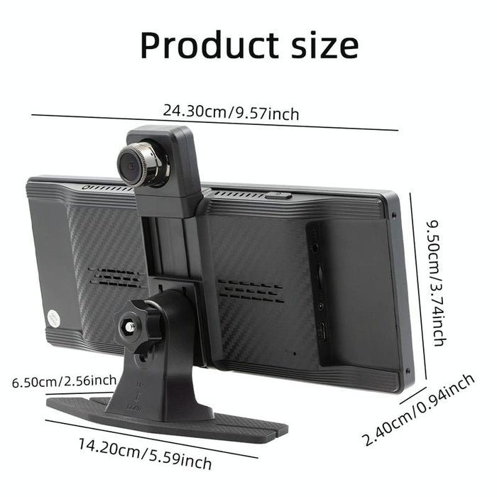 Portable Car Bluetooth Dvr Monitor - Supports Carplay / Android Auto