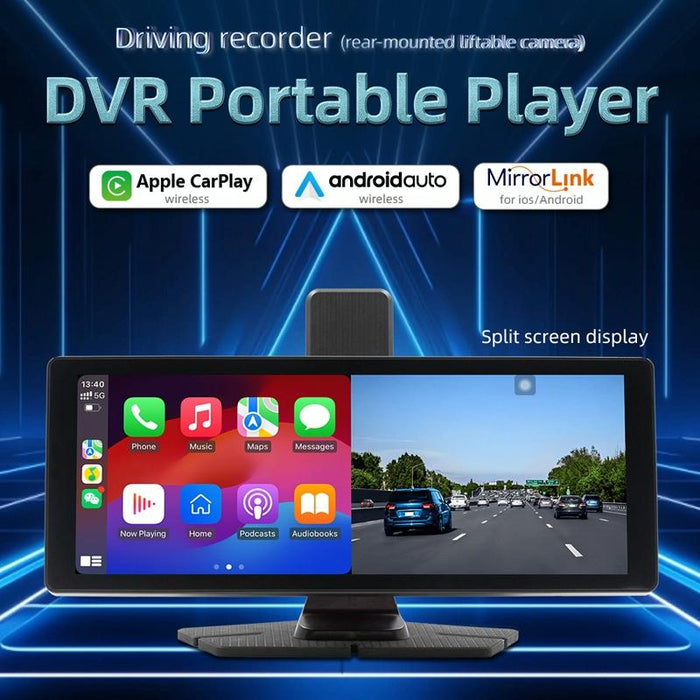 Portable Car Bluetooth Dvr Monitor - Supports Carplay / Android Auto