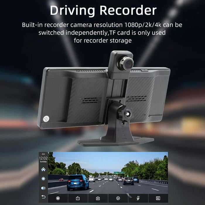 Portable Car Bluetooth Dvr Monitor - Supports Carplay / Android Auto