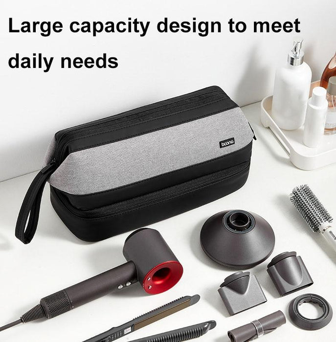 Large Double Layer Hair Dryer & Curling Iron Storage Bag