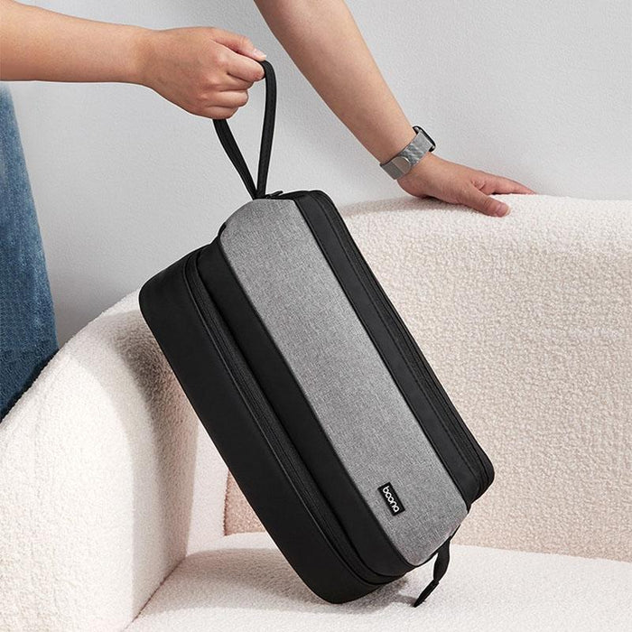 Large Double Layer Hair Dryer & Curling Iron Storage Bag