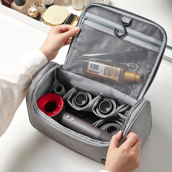 Portable Hair Dryer Storage Bag With Hook Large Capacity