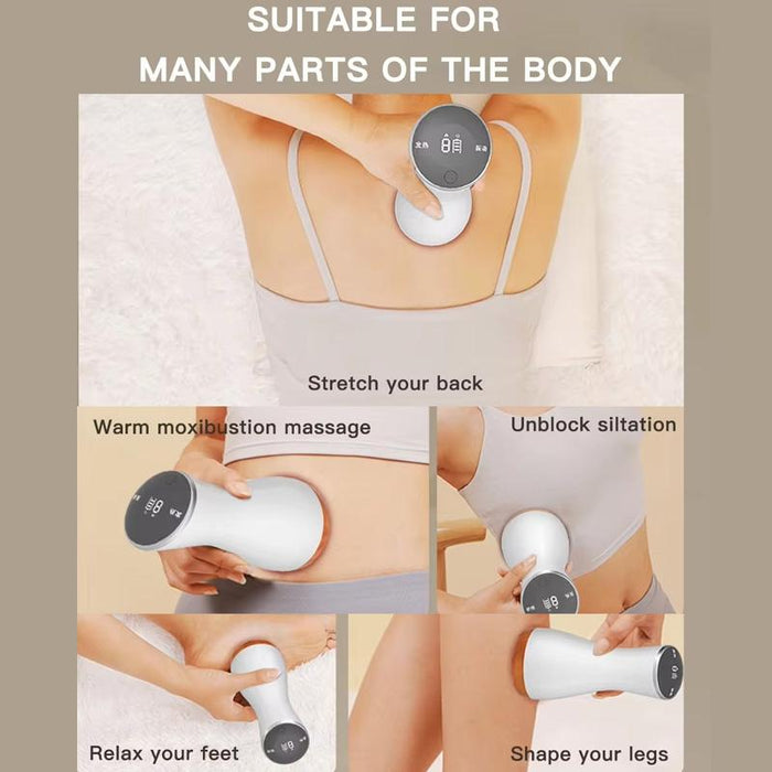9-Speed Electric Hot Compress Massager For Whole Body Gua Sha
