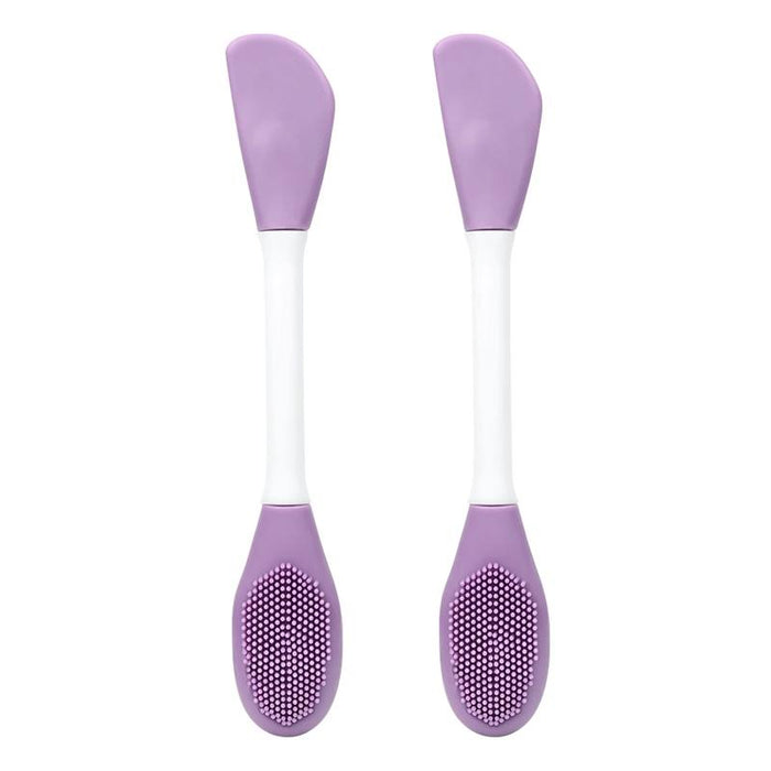 2Pcs Dual Head Silicone Face Mask Brush Cleansing & Massage Applicator