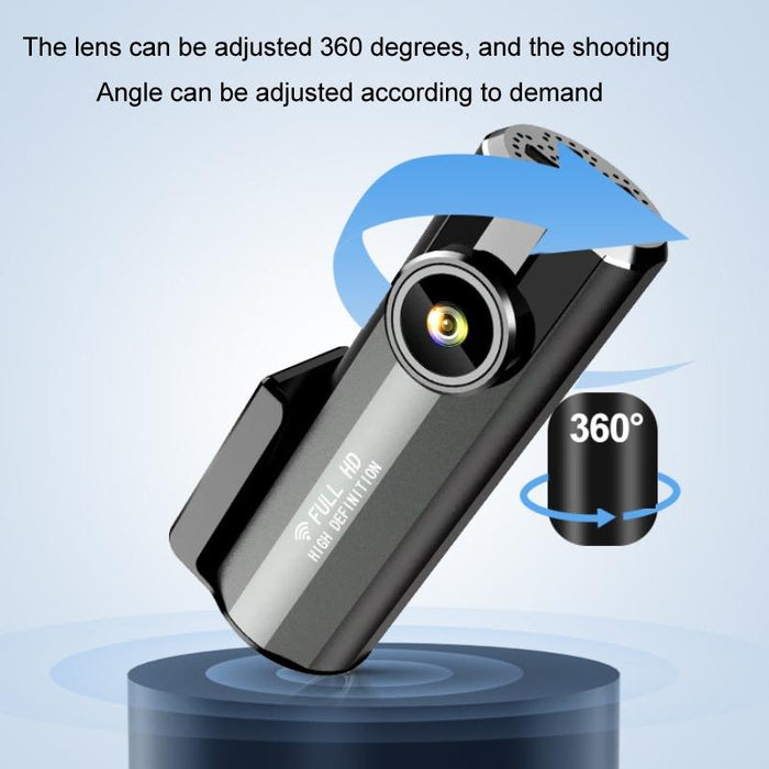 2K Ultra-Clear 360-Degree Rotating Driving Recorder Wifi Cigarette Lighter No Tf Card