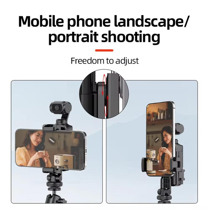 3 Cold Shoe Phone Holder For Dji Osmo Pocket Expand Bracket Black