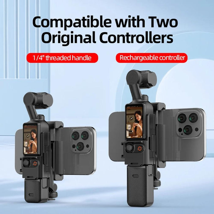 3 Cold Shoe Phone Holder For Dji Osmo Pocket Expand Bracket Black