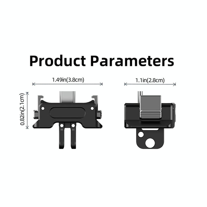 Quick Release Mount Adapter For Dji Osmo Pocket 3 Camera 1 / 4 Inch Hole