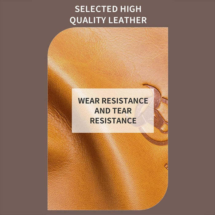 Rfid Anti Theft Cowhide Card Holder Wallet Coffee