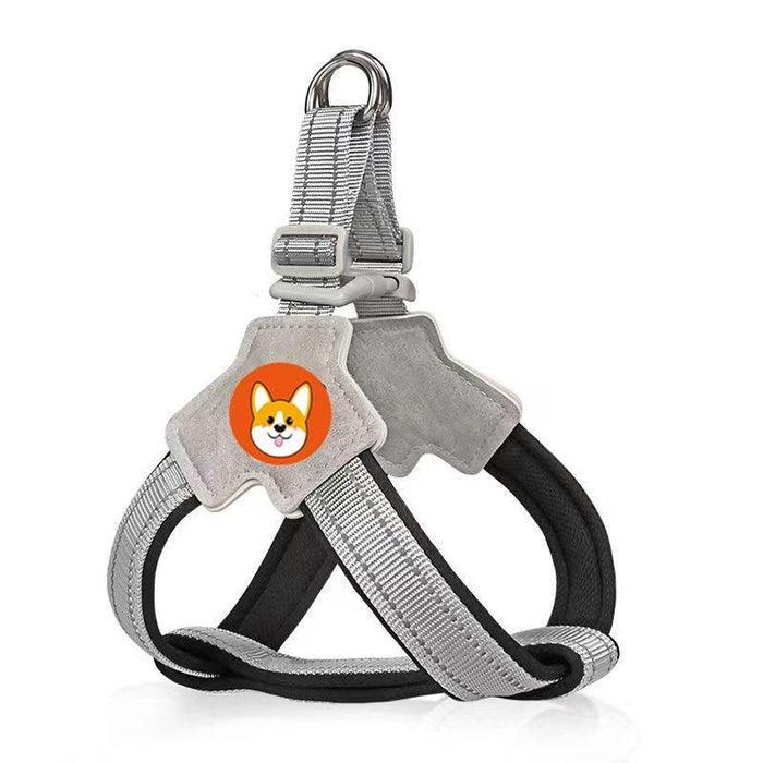 Breathable Reflective Dog Harness With Leash Black+1.5M