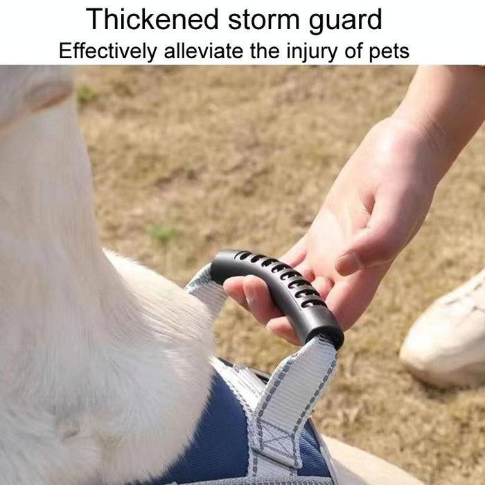 Explosion Proof Large Dog Harness With Leash Black+1.5M