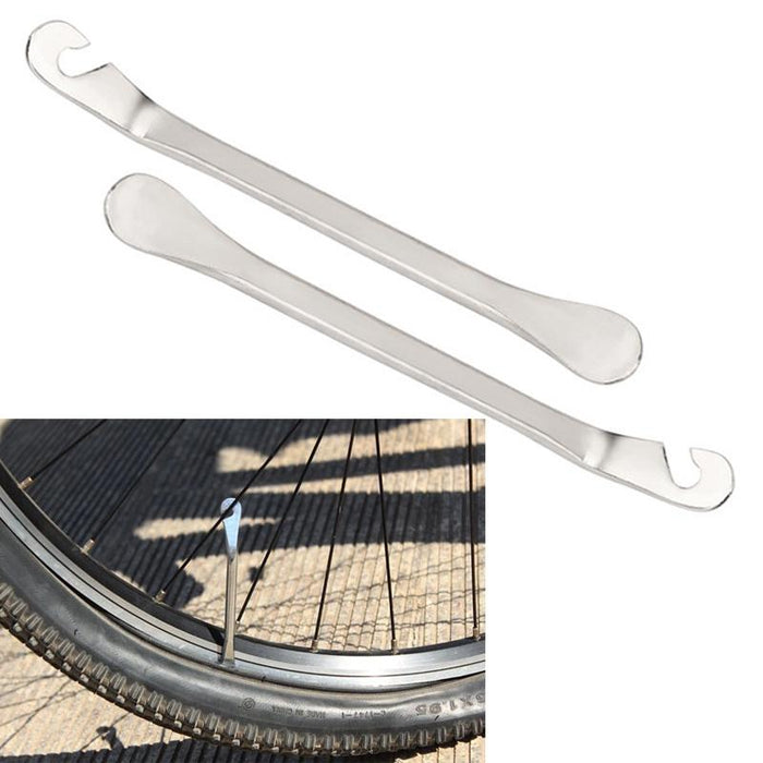 2 Metal Bike Tire Pry Bars For Easy Removal
