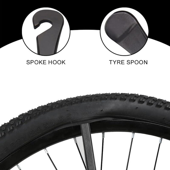 2 Metal Bike Tire Pry Bars For Easy Removal