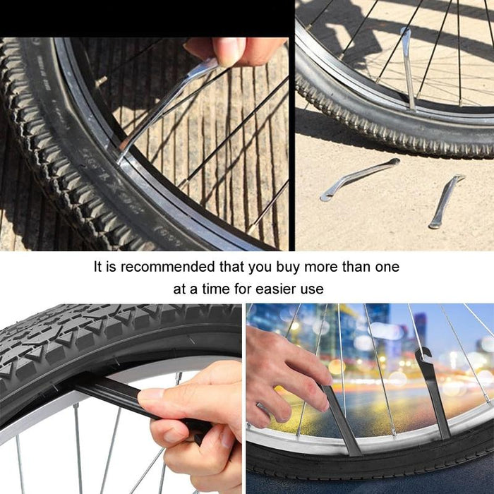2 Metal Bike Tire Pry Bars For Easy Removal