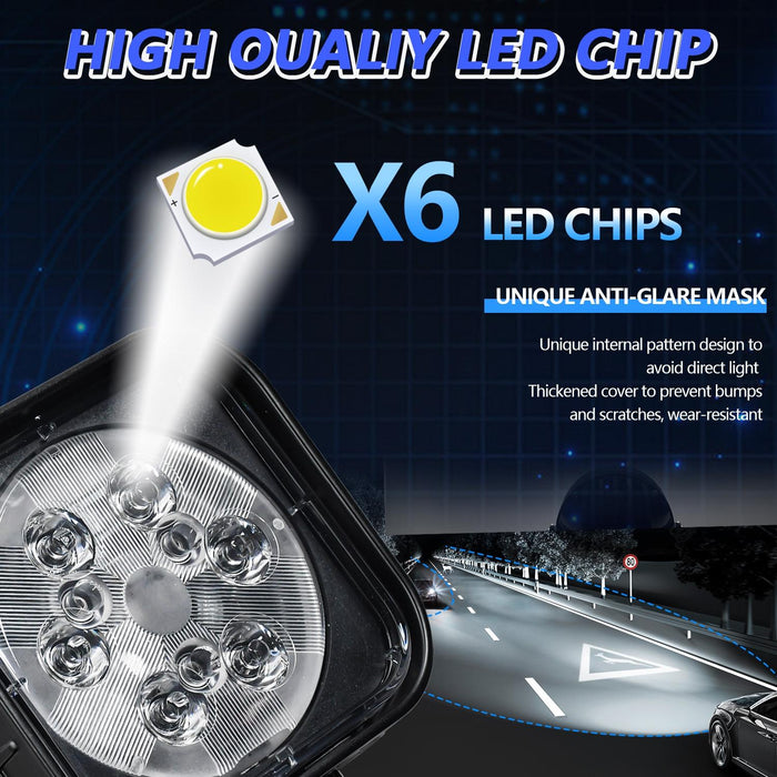 12W 9 - 30V Car Mixed Light Work Light With Wire Set