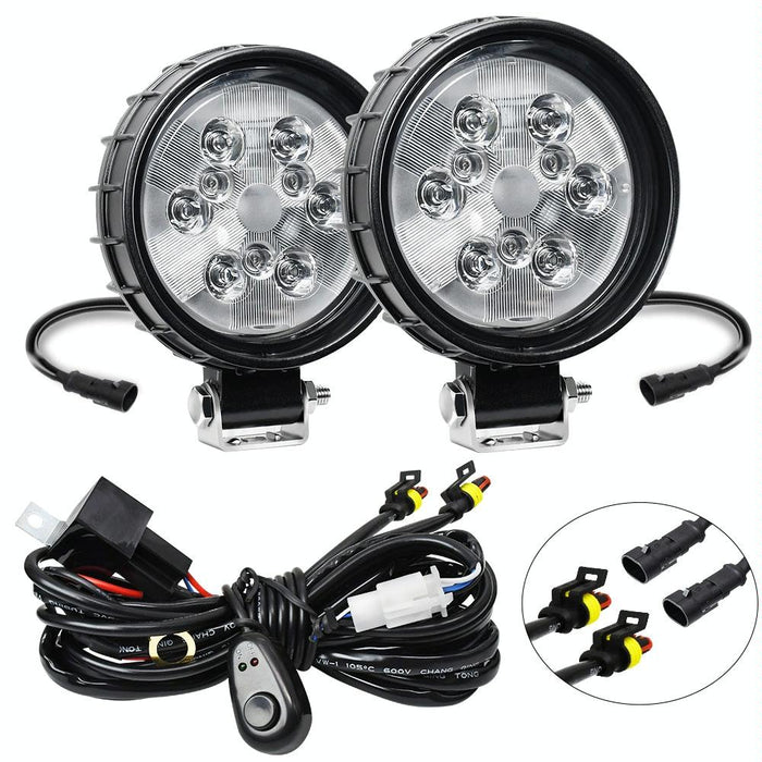 12W 9 - 30V Car Mixed Light Work Light With Wire Set