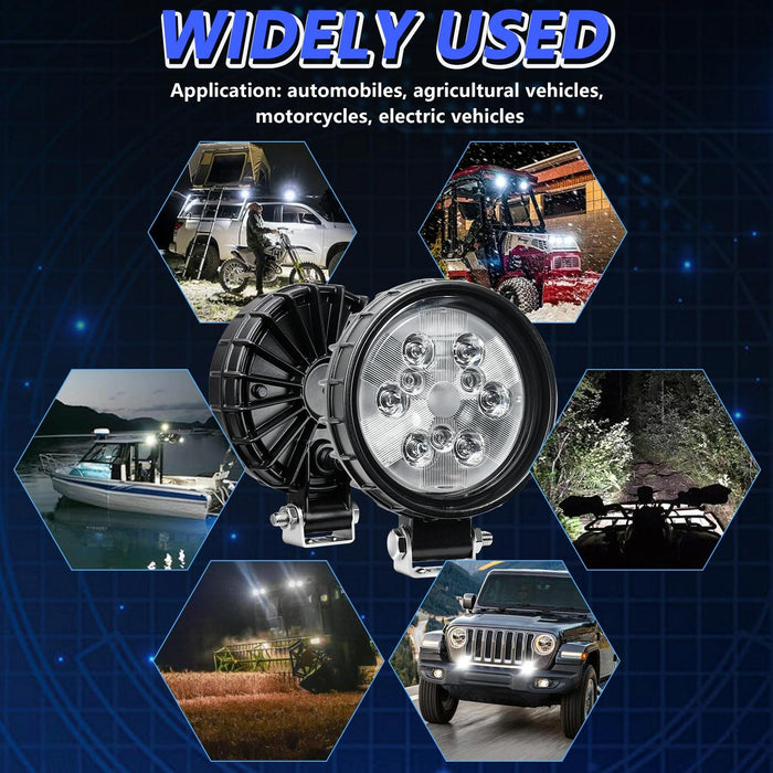 12W 9 - 30V Car Mixed Light Work Light With Wire Set
