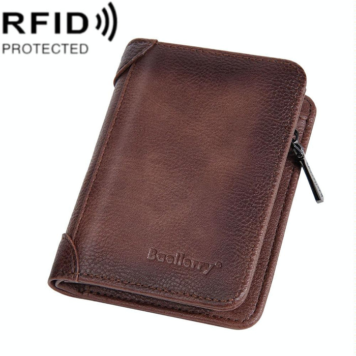 Rfid Anti Theft Tri Fold Short Wallet Baellerry