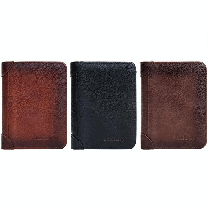 Rfid Anti Theft Tri Fold Short Wallet Baellerry