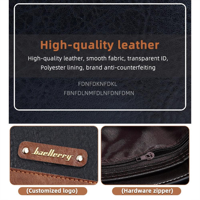 Rfid Anti Theft Splicing Wallet Thin Horizontal Zipper Design