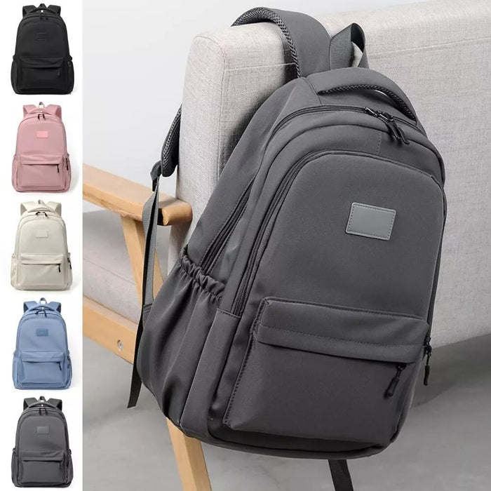 Versatile Solid Backpack For Teens & Adults