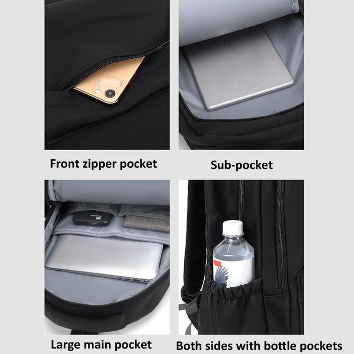 Versatile Solid Backpack For Teens & Adults